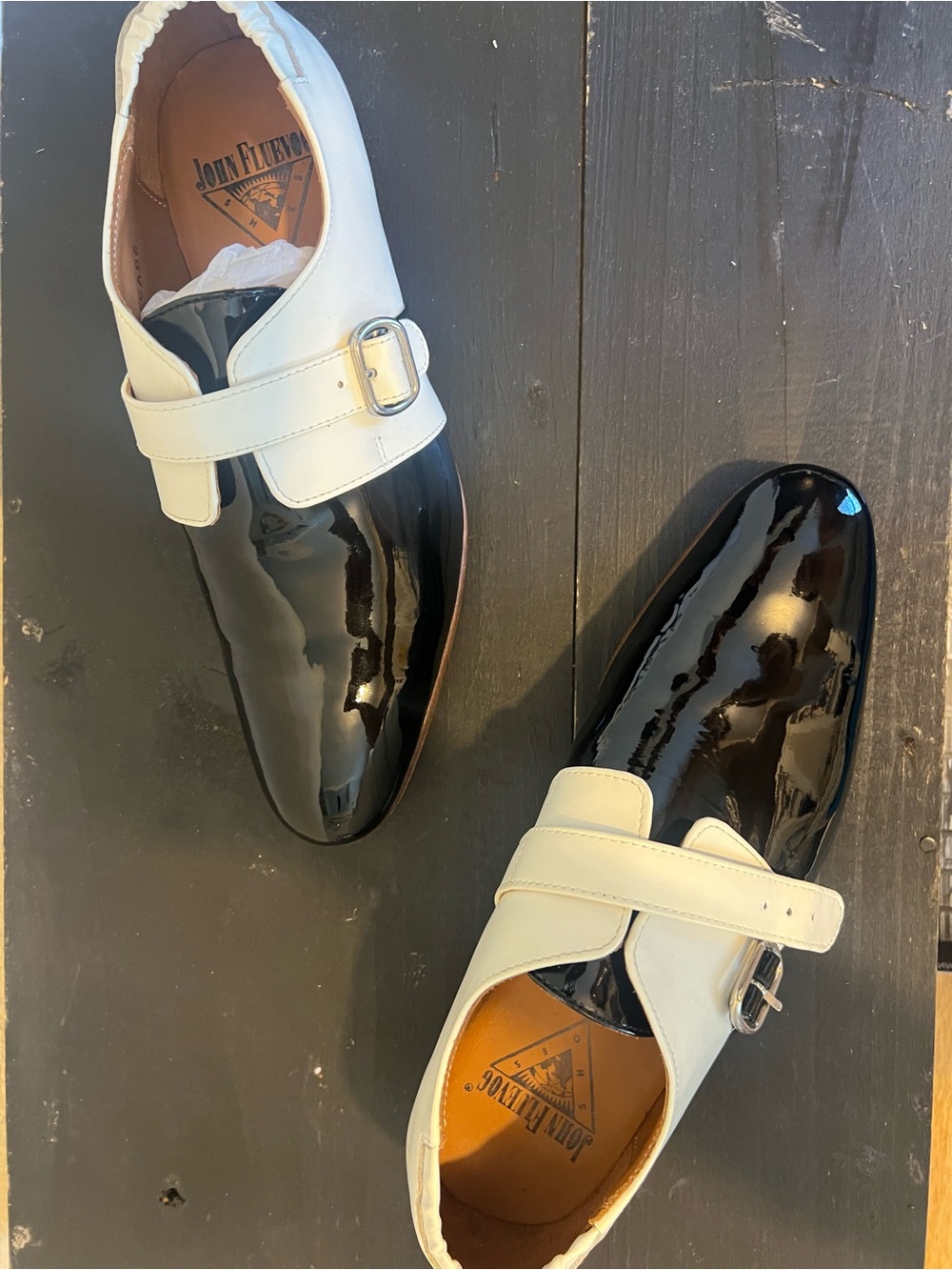 Brand New Fluevog Gateway Johnson Women’s Black & White Classics